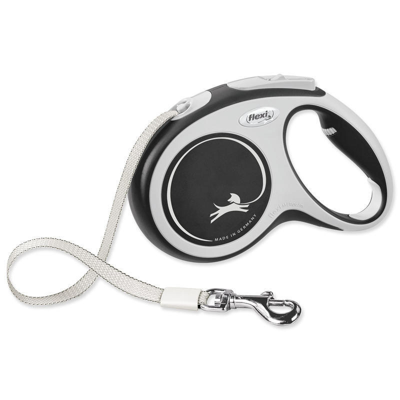 Vodítko FLEXI Comfort M pásek 5m/25kg černá NEW