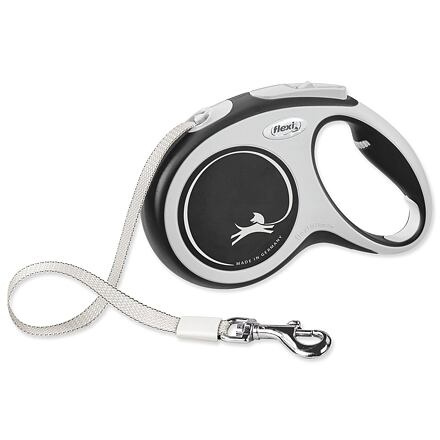 Vodítko FLEXI Comfort M pásek 5m/25kg černá NEW