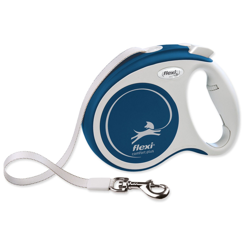 Vodítko Flexi Comfort Plus páska M modré 5 m