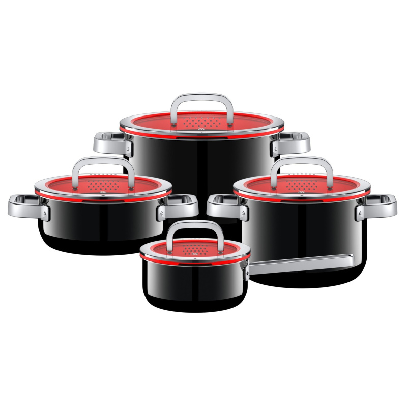 WMF Sada nádobí Fusiontec Functional, černá, 4 ks 517405290