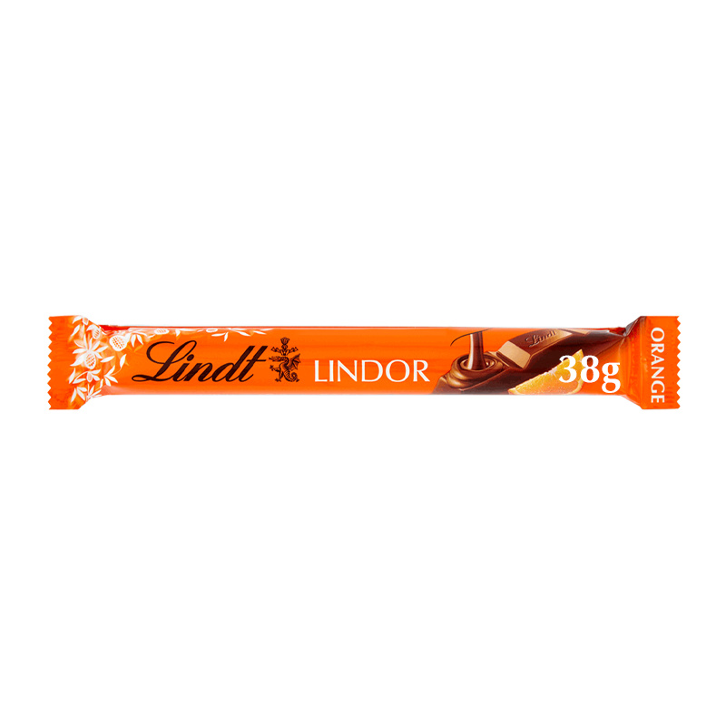LINDOR tyčinka Mléčná čokoláda s příchutí pomeranče 38g