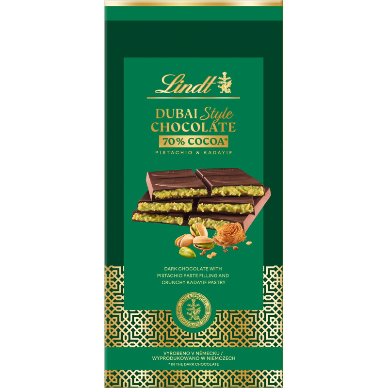 Lindt Dubajská hořká čokoláda