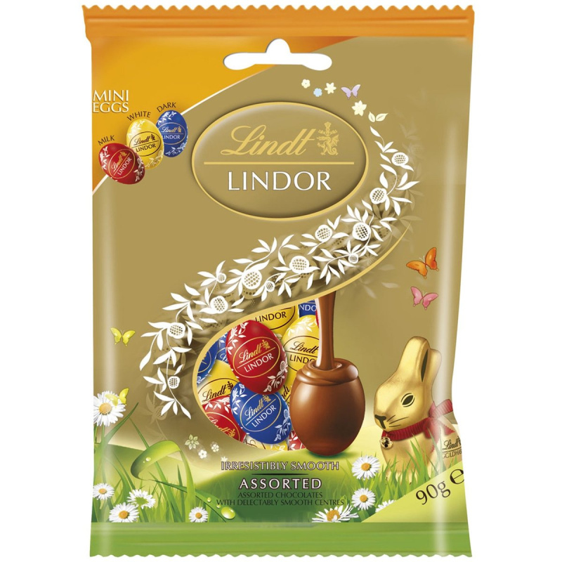 Lindt LINDOR Velikonoční čokoládová vajíčka – mix chutí čokolád