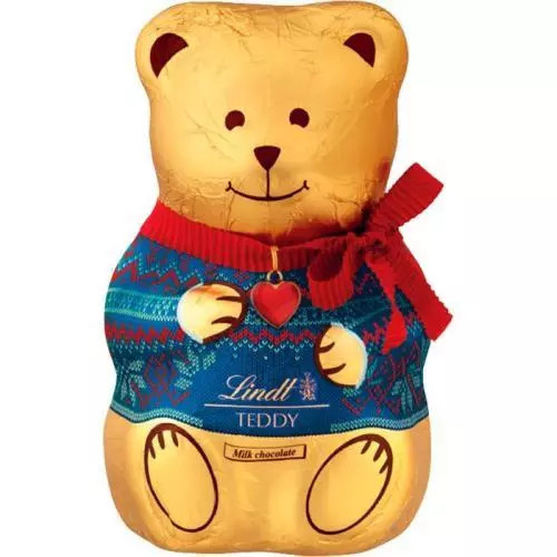 Lindt teddy sweater red & blue 200g