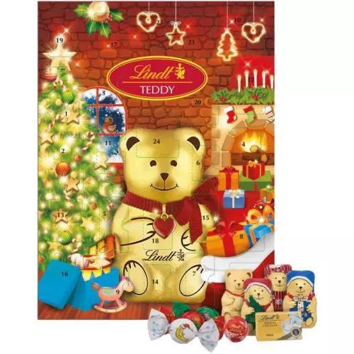 Lindt Medvídkův adventní kalendář s vánočním stromečkem