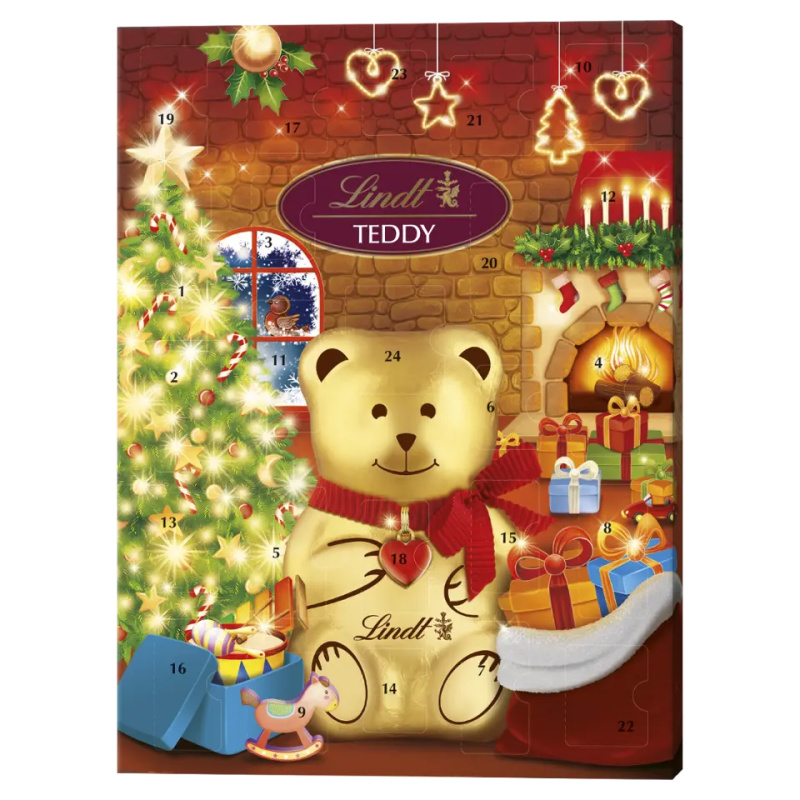Lindt Medvídkův adventní kalendář s vánočním stromečkem