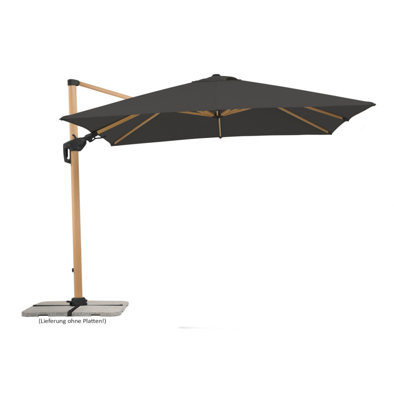 Schneider Slunečník Rhodos Twist Woody antracitový 300 x 300 cm