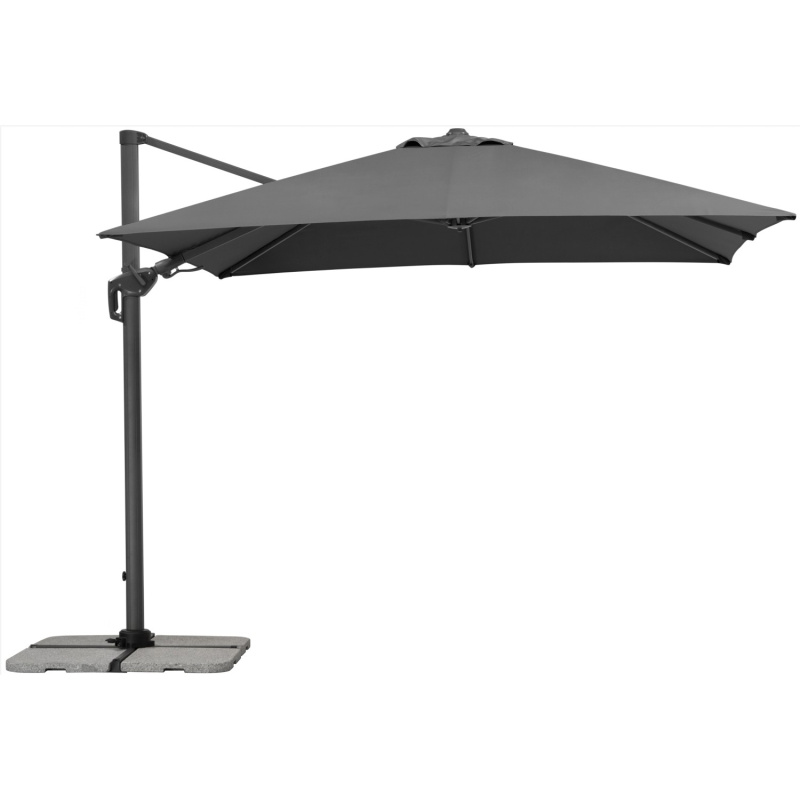 Schneider Slunečník Rhodos Twist antracitový 300 x 300 cm