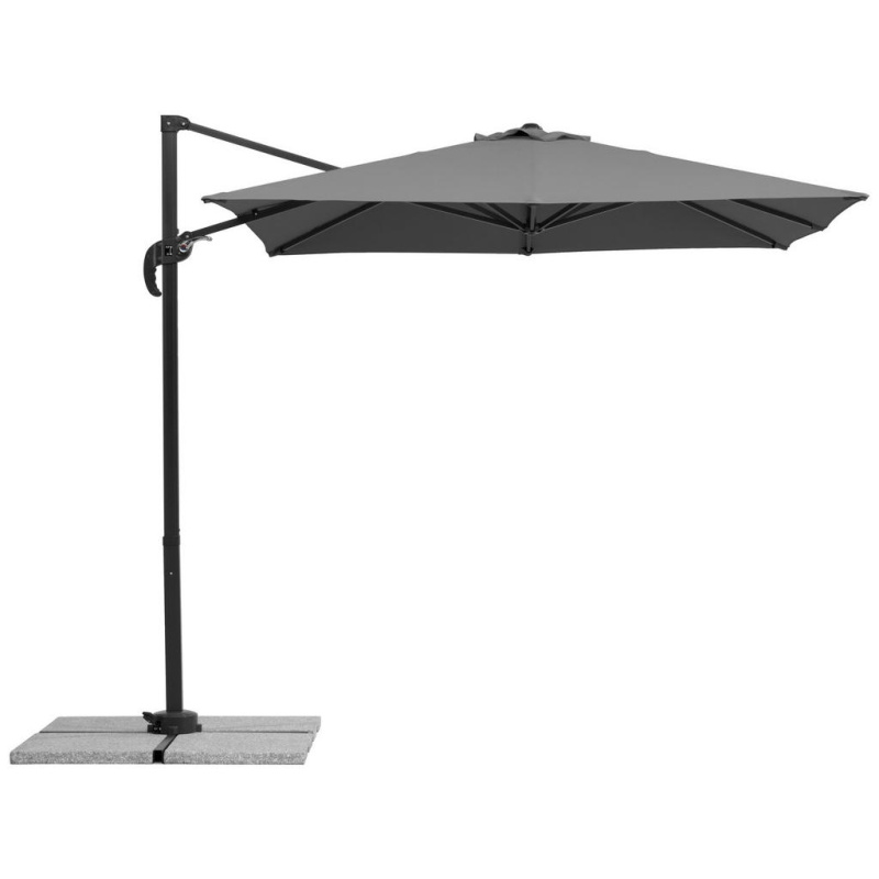 Schneider Slunečník Rhodos Junior antracitový 230 x 230 cm