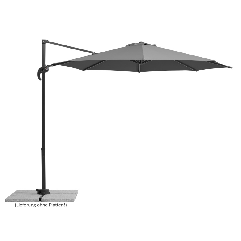 Schneider Slunečník Rhodos Junior antracitový pr. 300 cm