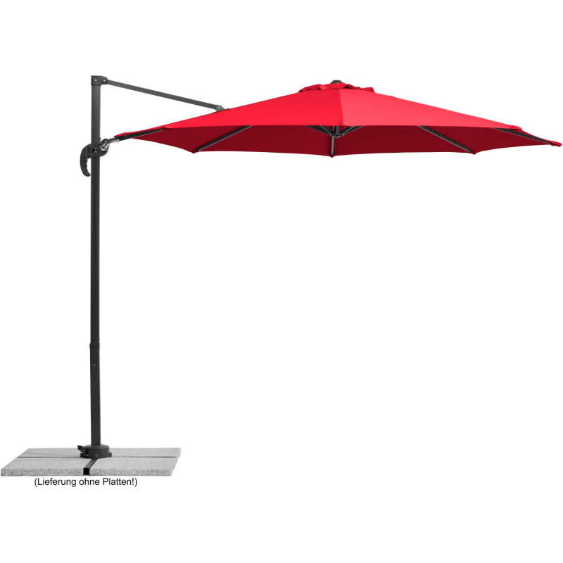 Schneider Slunečník Rhodos Junior červený pr. 300 cm