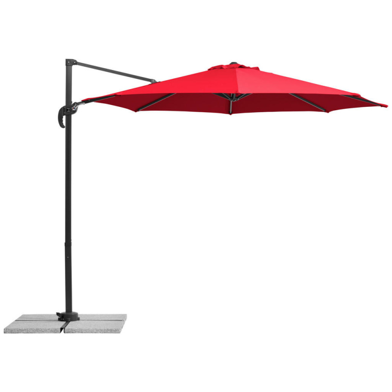 Schneider Slunečník Rhodos Junior červený pr. 300 cm