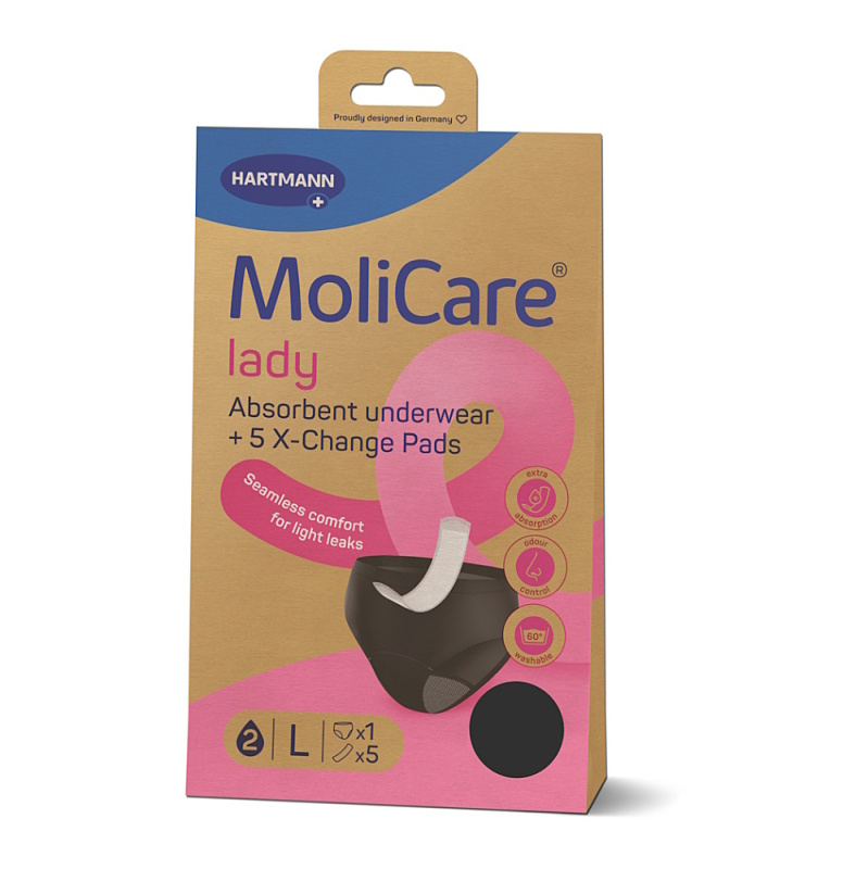 MOLICARE Lady absorpční spodní prádlo L 1 kus + vložky X-change 5 kusů