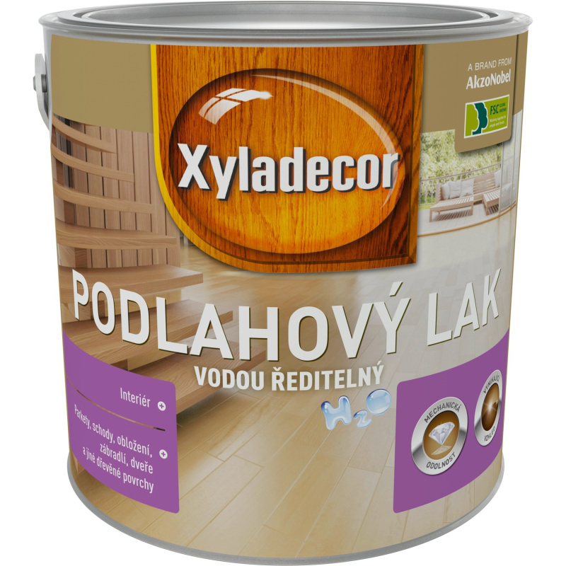 Xyladecor Podlahový lak H2O lesk 2,5L