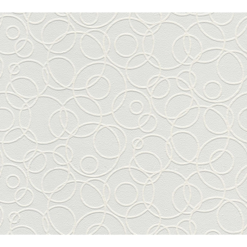 A. S. Creation Přetíratelná vliesová tapeta Meistervlies Creativ bílá 104519