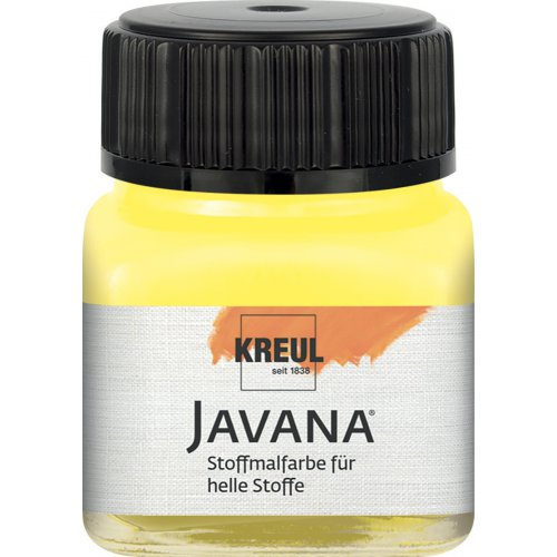 Kreul Barva na světlý textil JAVANA 20 ml ŽLUTÁ