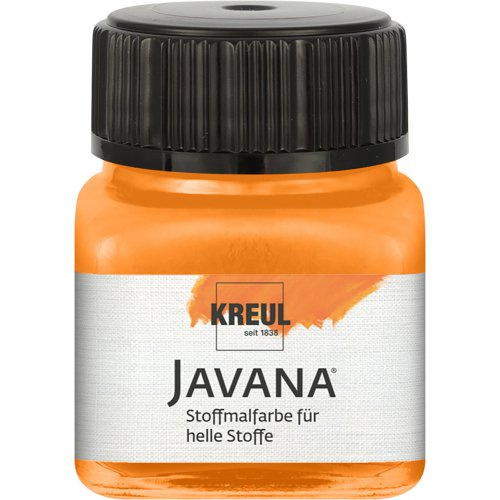 Kreul Barva na světlý textil JAVANA 20 ml ORANŽOVÁ