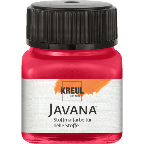 Kreul Barva na světlý textil JAVANA 20 ml KARMÍNOVÁ
