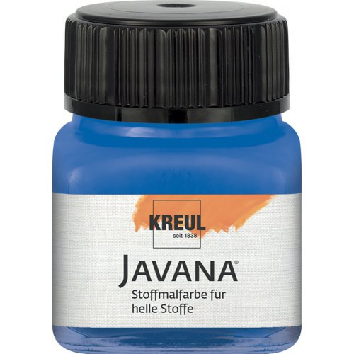 Kreul Barva na světlý textil JAVANA 20 ml KRÁLOVSKÁ MODRÁ