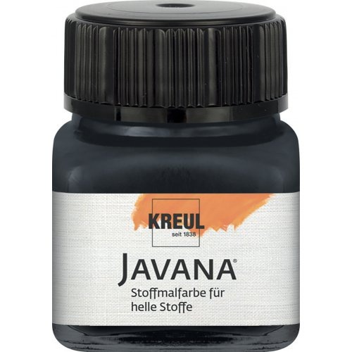 Kreul Barva na světlý textil JAVANA 20 ml ČERNÁ
