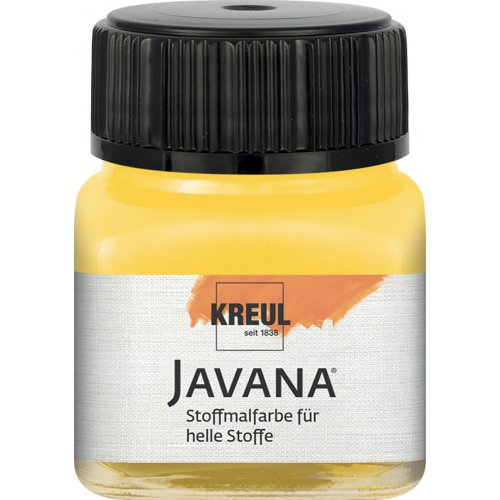 Kreul Barva na světlý textil JAVANA 20 ml ZLATOŽLUTÁ