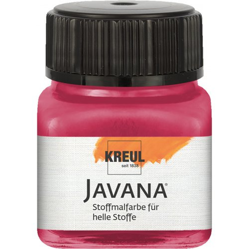 Kreul Barva na světlý textil JAVANA 20 ml RUBÍNOVÁ ČERVENÁ
