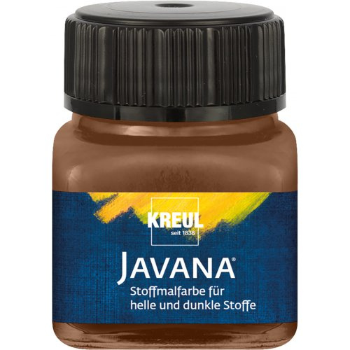 Kreul Barva na světlý a tmavý textil JAVANA 20 ml HNĚDÁ