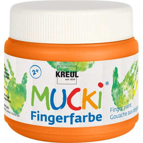 Mucki Prstová barva MUCKI 150 ml ORANŽOVÁ