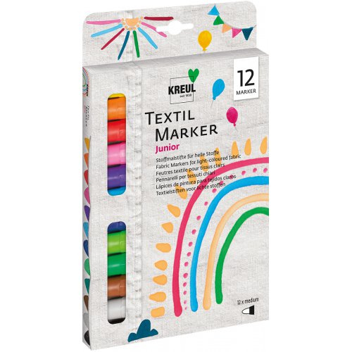 Kreul Sada Fix na textil KREUL JUNIOR medium 12 ks