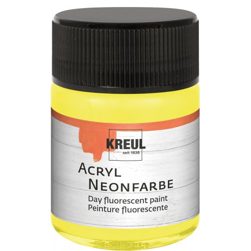 Kreul Akrylová barva neonová KREUL 50 ml ŽLUTÁ