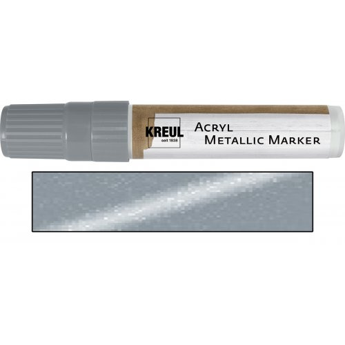Kreul Akrylový fix metalický KREUL XXL STŘÍBRNÁ