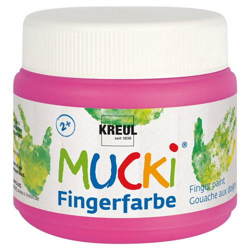 Mucki Prstová barva MUCKI 150 ml NEONOVÁ RŮŽOVÁ
