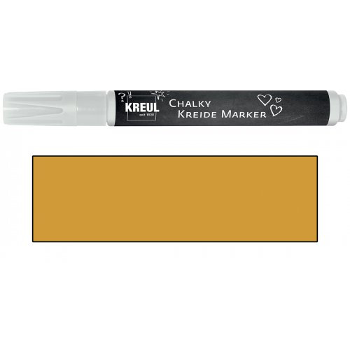 Kreul Křídový marker  Medium SVÍTÍCÍ ZLATÁ