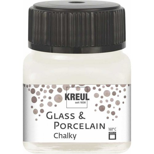 Kreul Barva na sklo a porcelán  CHALKY 20 ml BÍLÁ BAVLNA
