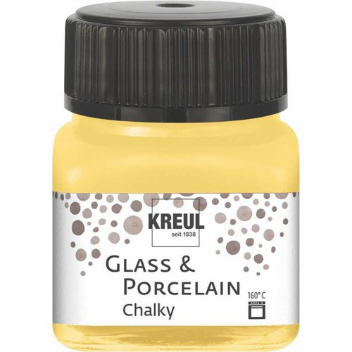 Kreul Barva na sklo a porcelán  CHALKY 20 ml ŽLUTÝ SAFRAN