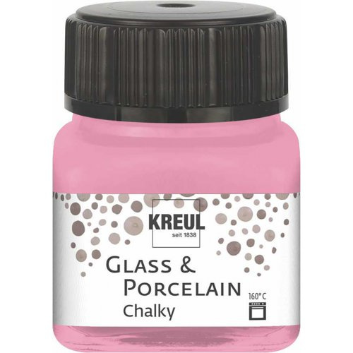 Kreul Barva na sklo a porcelán  CHALKY 20 ml SLADKÁ RŮŽOVÁ
