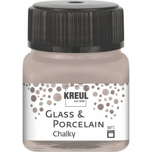Kreul Barva na sklo a porcelán  CHALKY 20 ml NOBLESNÍ NUGÁTOVÁ