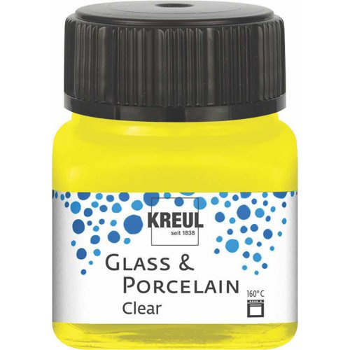 Kreul Barva na sklo a porcelán  clear 20 ml ŽLUTÁ
