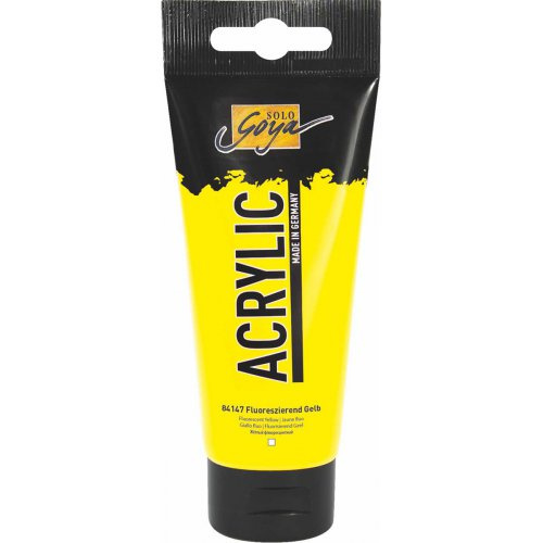 Solo Goya Akrylová barva SOLO GOYA 100 ml FLUORESCENČNÍ ŽLUTÁ