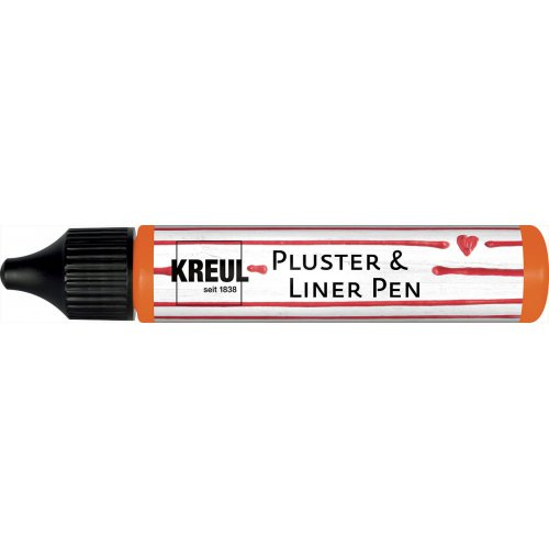 Kreul 3D Pluster & LinerPen 29 ml NEON ORANŽOVÁ