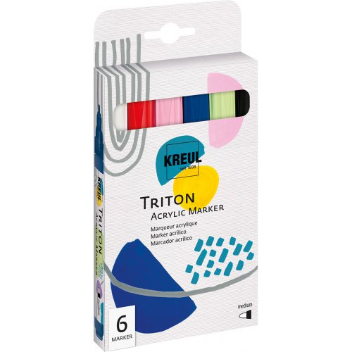 Kreul Sada Akrylový fix TRITON medium 6 barev