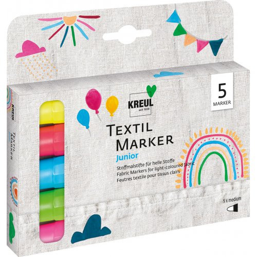 Kreul Sada Fix na textil KREUL JUNIOR medium 5 ks