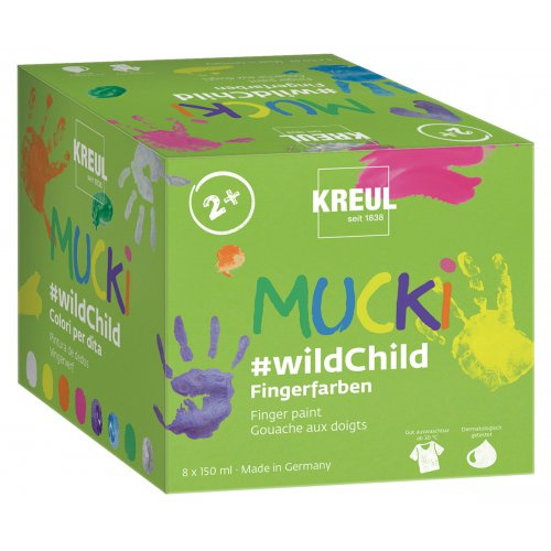 Mucki Sada Premium wildChild prstové barvy MUCKI 8 barev