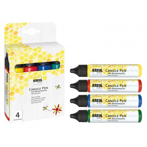 Kreul Sada CANDLE PEN KREUL voskové pero pro malování svíček 4 barvy