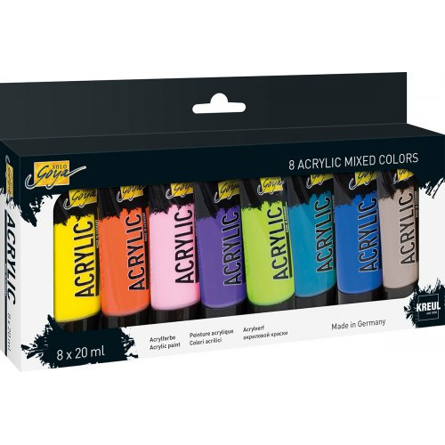 Solo Goya Sada Akrylová barva MIXED COLORS SOLO GOYA 20 ml 8 barev