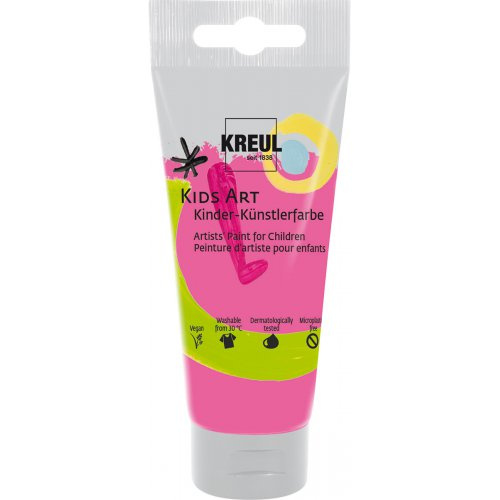 Kreul Umělecká barva KIDS ART pro děti 75 ml FLUORESCENTNÍ RŮŽOVÁ