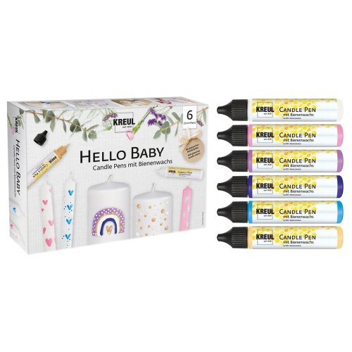 Kreul Sada CANDLE PEN KREUL voskové pero pro malování svíček HELLO BABY