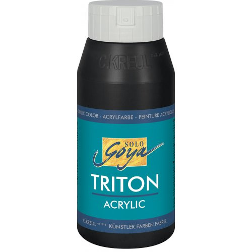 Akrylová barva TRITON SOLO GOYA 750 ml černá