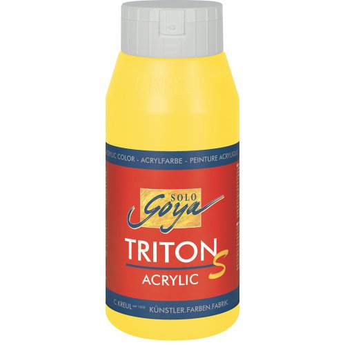Solo Goya Akrylová barva TRITON SOLO GOYA lesk 750 ml SVĚTLÁ ŽLUTÁ