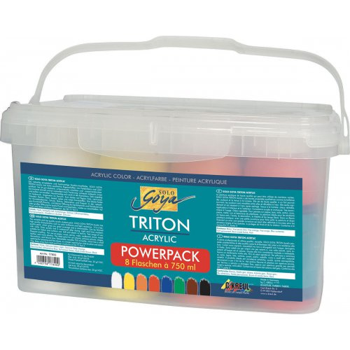 Akrylové barvy Kreul Solo Goya Triton sada 8 x 750 ml